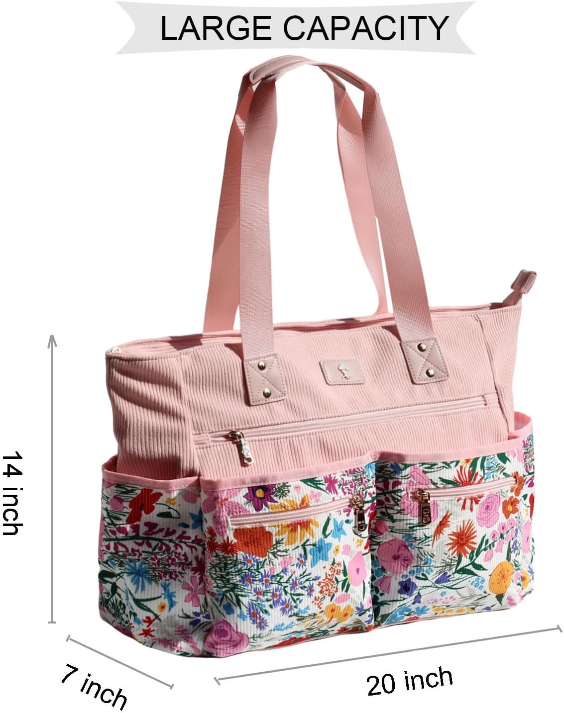 Weekender Bag Carry On Bag Overnight Tote Travel Duffle with 13 Pockets for Travel,Work，Gym,Beach,Teacher,Nurse