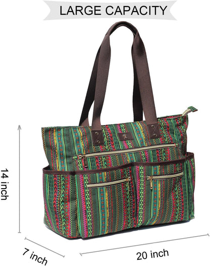 Weekender Bag Carry On Bag Overnight Tote Travel Duffle with 13 Pockets for Travel,Work，Gym,Beach,Teacher,Nurse