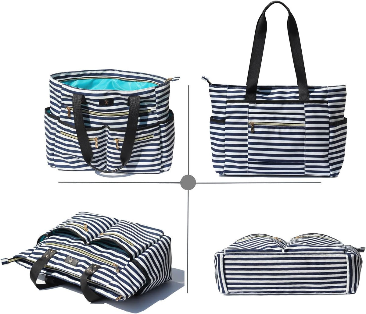 Weekender Bag Carry On Bag Overnight Tote Travel Duffle with 13 Pockets for Travel,Work，Gym,Beach,Teacher,Nurse