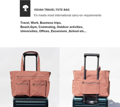 Weekender Bag Carry On Bag Overnight Tote Travel Duffle with 13 Pockets for Travel,Work，Gym,Beach,Teacher,Nurse