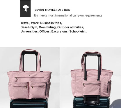 Weekender Bag Carry On Bag Overnight Tote Travel Duffle with 13 Pockets for Travel,Work，Gym,Beach,Teacher,Nurse