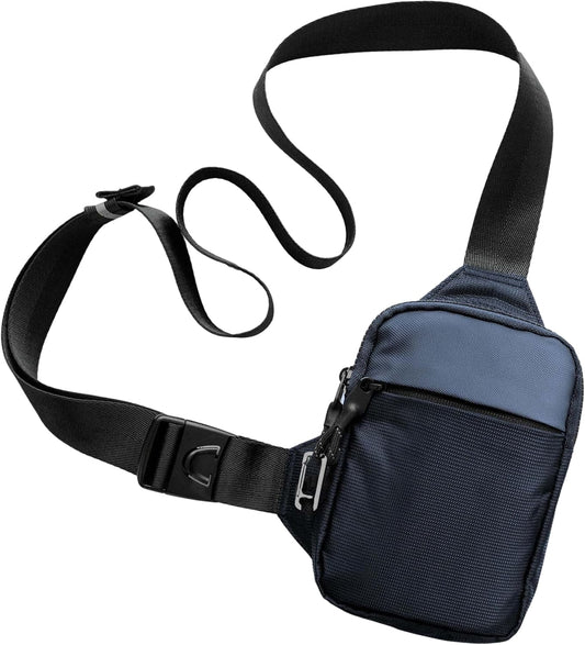 Travel Sling Bag for Men & Women - Small Water Resistant Crossbody Multipocket Chest Bag with Anti-Theft, RFID Blocking & Adjustable Strap for Casual, Outdoor, Work, Gym or Gift Ideas