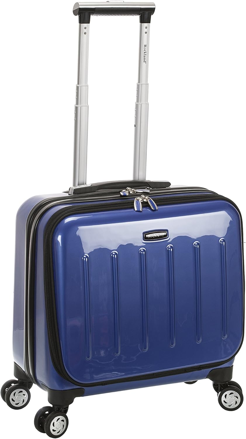 Revolution Hardside Rolling Computer Case, Blue, Carry-On 17-Inch