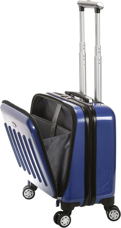 Revolution Hardside Rolling Computer Case, Blue, Carry-On 17-Inch