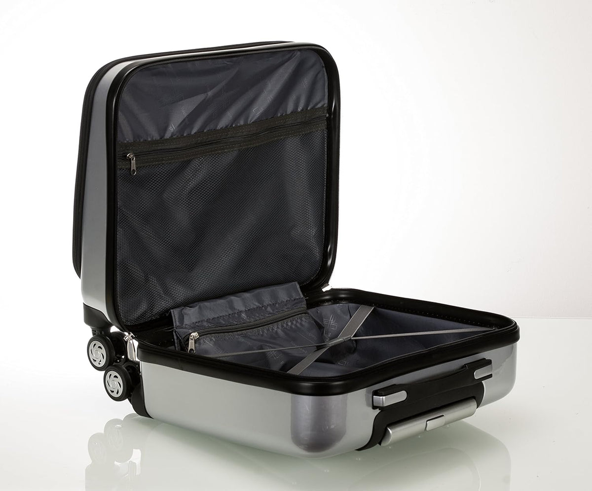 Revolution Hardside Rolling Computer Case, Blue, Carry-On 17-Inch
