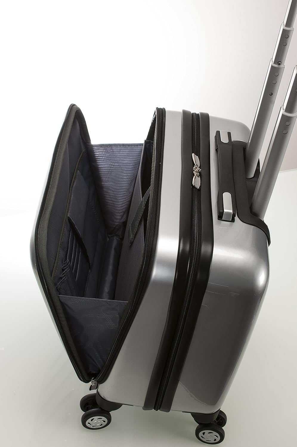Revolution Hardside Rolling Computer Case, Blue, Carry-On 17-Inch