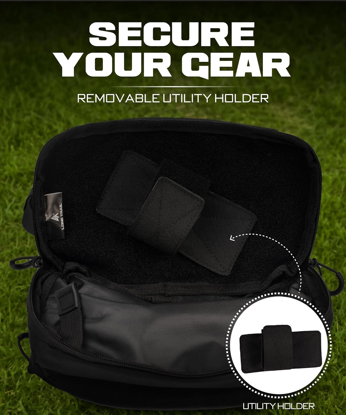 Subcompact Concealed Carry Fanny Pack for Men | Adjustable ccw fanny pack for Men Hiking and Travel, Quick Access to Back Pockets- Tactical Waist Packs w/Fully Adjustable Main & Extra Strap