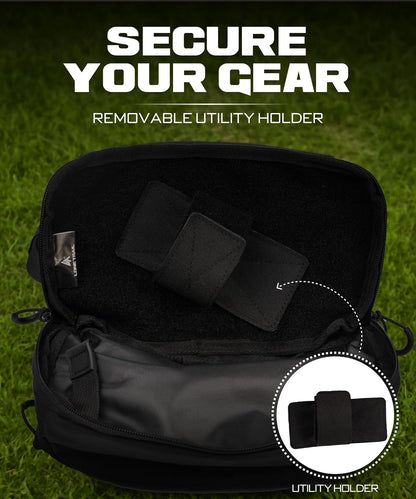 Subcompact Concealed Carry Fanny Pack for Men | Adjustable ccw fanny pack for Men Hiking and Travel, Quick Access to Back Pockets- Tactical Waist Packs w/Fully Adjustable Main & Extra Strap