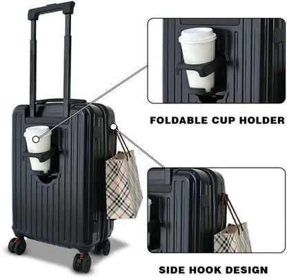 Carry on Luggage 20 inch Airline Approved, Carry on Suitcases with Wheels, Expandable Suitcase with YKK zipper, Top Open Design Luggage with Spinner wheels, Perfect for Gift, Blue Luggage.