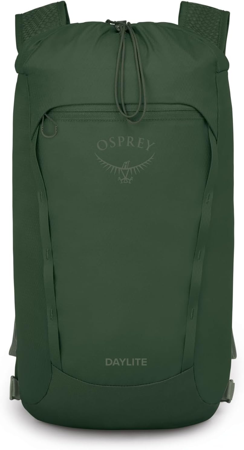 Daylite Cinch Backpack - Lightweight Travel Bag for Hikes, Festivals, and Everyday, Seaweed Green Amazon Exclusive