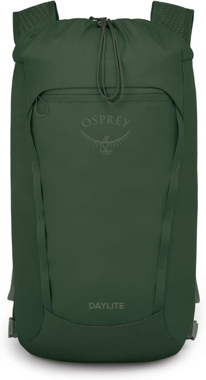Daylite Cinch Backpack - Lightweight Travel Bag for Hikes, Festivals, and Everyday, Seaweed Green Amazon Exclusive