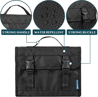 Travel Hanging Toiletry Bag for Women Men, Large Capacity Makeup Bag Kit, Waterproof Cosmetic Storage Organizer Case for Bathroom Shower