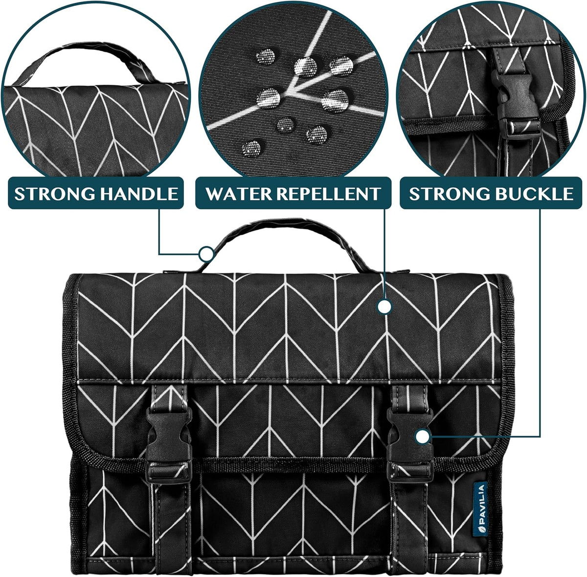 Travel Hanging Toiletry Bag for Women Men, Large Capacity Makeup Bag Kit, Waterproof Cosmetic Storage Organizer Case for Bathroom Shower