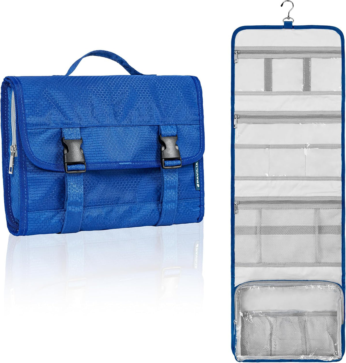 Travel Hanging Toiletry Bag for Women Men, Large Capacity Makeup Bag Kit, Waterproof Cosmetic Storage Organizer Case for Bathroom Shower