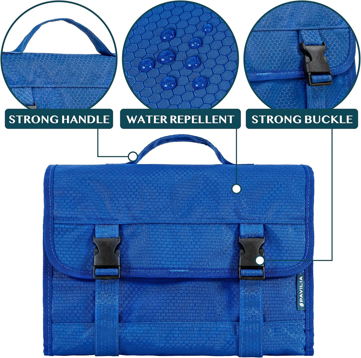 Travel Hanging Toiletry Bag for Women Men, Large Capacity Makeup Bag Kit, Waterproof Cosmetic Storage Organizer Case for Bathroom Shower