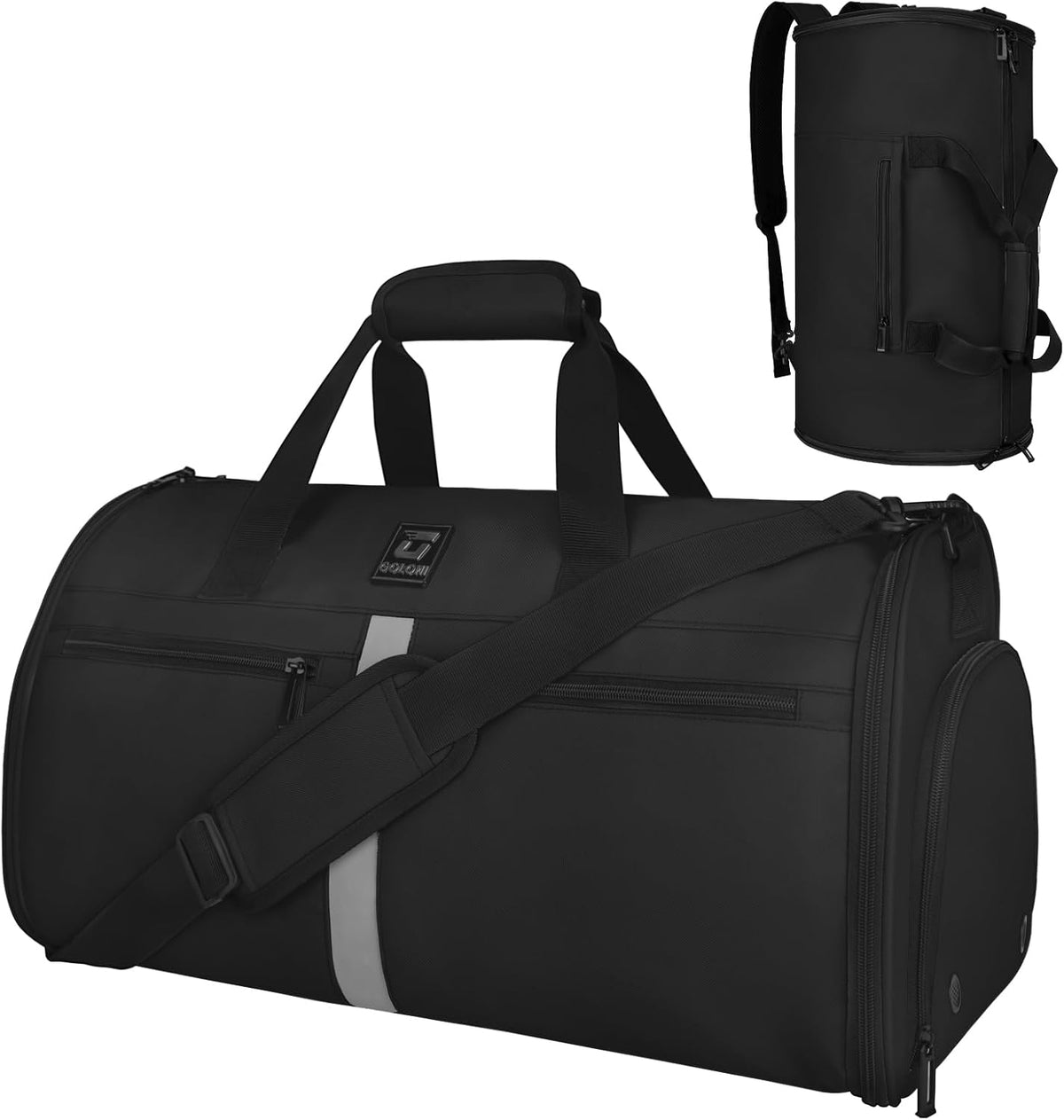 Garment Bags for Travel,50L Carry on Convertible Garment Duffle bag with Shoulder Strap,3 in 1 Hanging Suit Travel Bag with Shoulder Strap