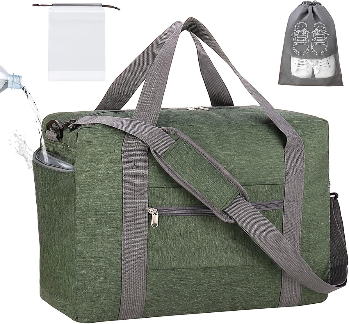 For Spirit Airlines Personal Item Bag 18x14x8 with Wet Pocket Foldable Travel Duffel Bag Underseat Carry on for Men & Women