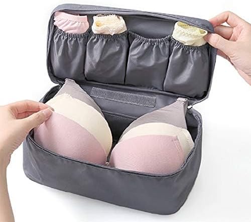 Multi-Functional Women Toiletry Inner Wear Storage Bag | Bra Underwear Pouch | Travel Organizer Bag for Women & Girls (Multi Color)