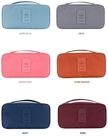 Multi-Functional Women Toiletry Inner Wear Storage Bag | Bra Underwear Pouch | Travel Organizer Bag for Women & Girls (Multi Color)