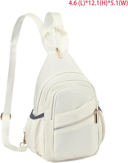 Small Crossbody Bag Convertible Mini Backpack for Women, Cross Body Sling Bag Sling Backpack for Travel Daypack