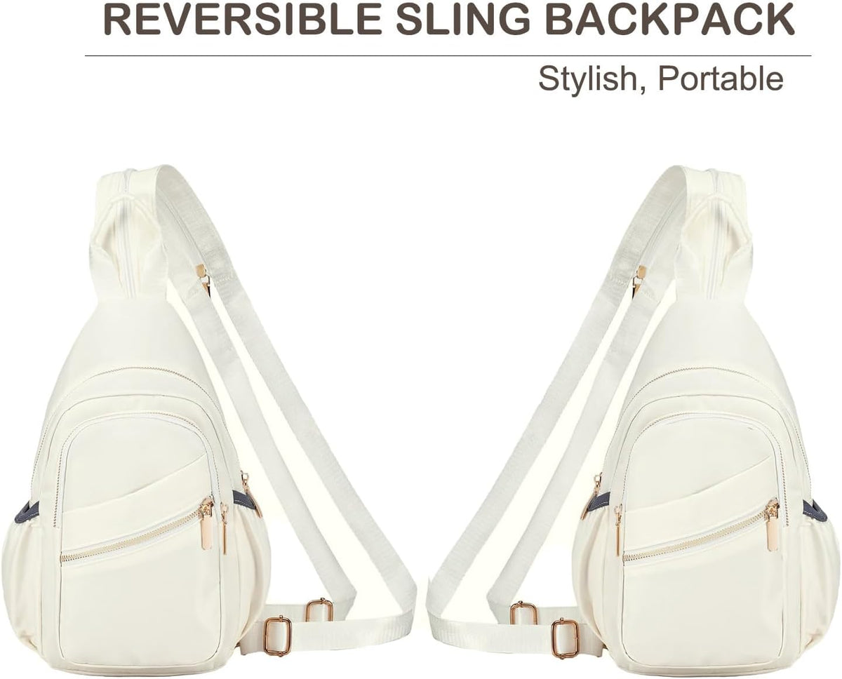 Small Crossbody Bag Convertible Mini Backpack for Women, Cross Body Sling Bag Sling Backpack for Travel Daypack
