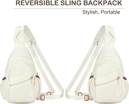 Small Crossbody Bag Convertible Mini Backpack for Women, Cross Body Sling Bag Sling Backpack for Travel Daypack