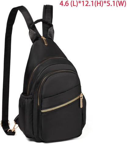 Small Crossbody Bag Convertible Mini Backpack for Women, Cross Body Sling Bag Sling Backpack for Travel Daypack