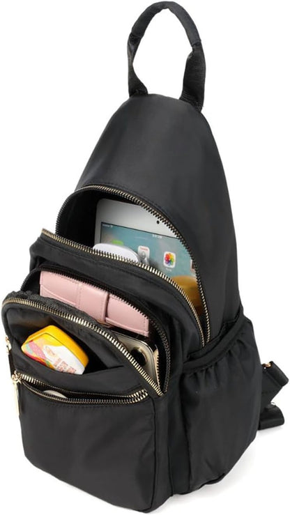 Small Crossbody Bag Convertible Mini Backpack for Women, Cross Body Sling Bag Sling Backpack for Travel Daypack
