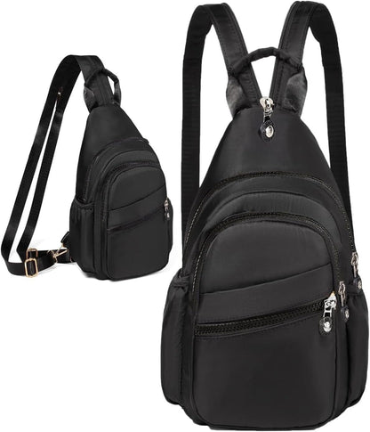 Small Crossbody Bag Convertible Mini Backpack for Women, Cross Body Sling Bag Sling Backpack for Travel Daypack