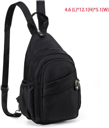 Small Crossbody Bag Convertible Mini Backpack for Women, Cross Body Sling Bag Sling Backpack for Travel Daypack