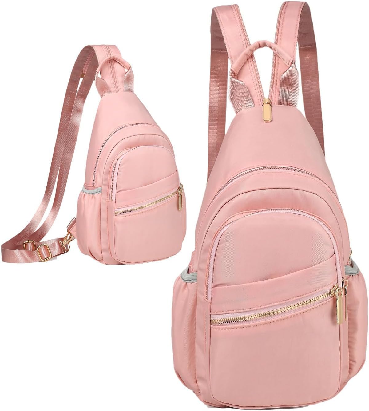 Small Crossbody Bag Convertible Mini Backpack for Women, Cross Body Sling Bag Sling Backpack for Travel Daypack