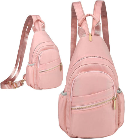Small Crossbody Bag Convertible Mini Backpack for Women, Cross Body Sling Bag Sling Backpack for Travel Daypack