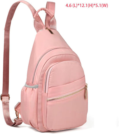Small Crossbody Bag Convertible Mini Backpack for Women, Cross Body Sling Bag Sling Backpack for Travel Daypack