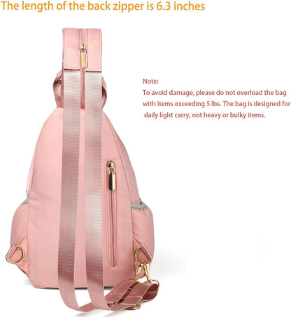 Small Crossbody Bag Convertible Mini Backpack for Women, Cross Body Sling Bag Sling Backpack for Travel Daypack