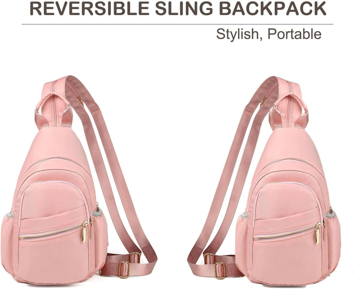 Small Crossbody Bag Convertible Mini Backpack for Women, Cross Body Sling Bag Sling Backpack for Travel Daypack
