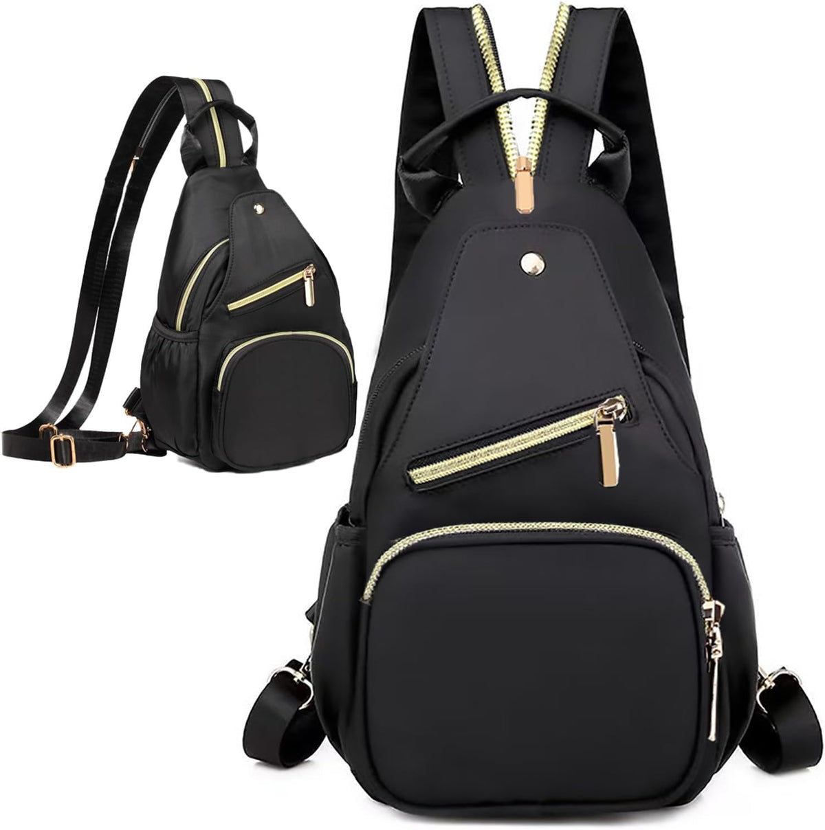 Small Crossbody Bag Convertible Mini Backpack for Women, Cross Body Sling Bag Sling Backpack for Travel Daypack