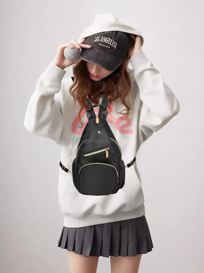 Small Crossbody Bag Convertible Mini Backpack for Women, Cross Body Sling Bag Sling Backpack for Travel Daypack