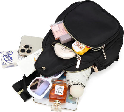 Small Crossbody Bag Convertible Mini Backpack for Women, Cross Body Sling Bag Sling Backpack for Travel Daypack