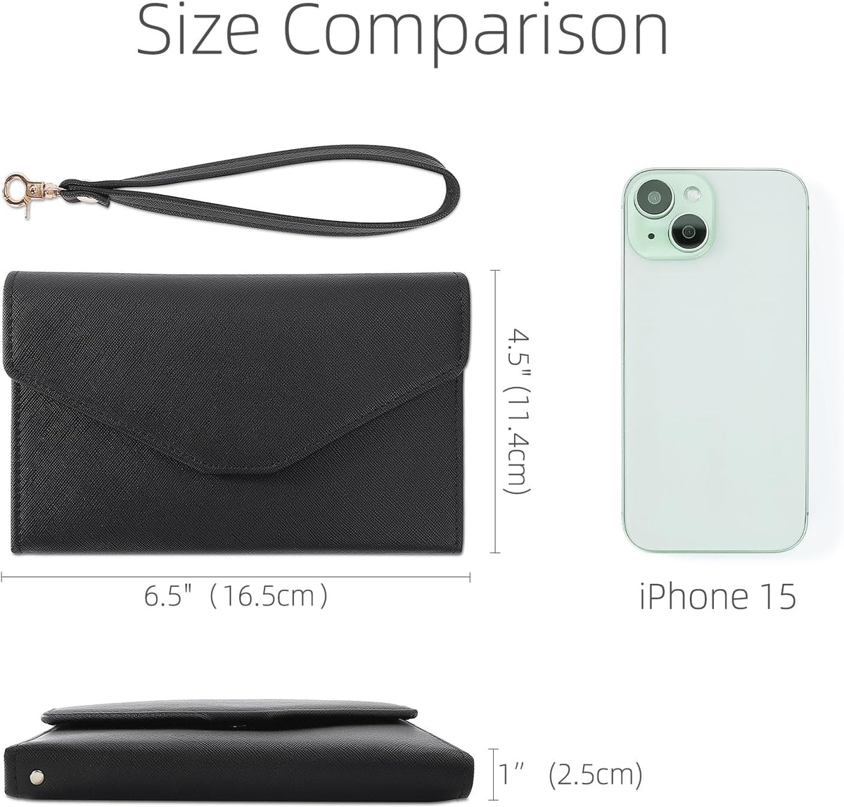 Passport Holder Women Travel Wallet (Ver.5) for Women Rfid Blocking Passport Cover Case Document Organizer Wrist Strap