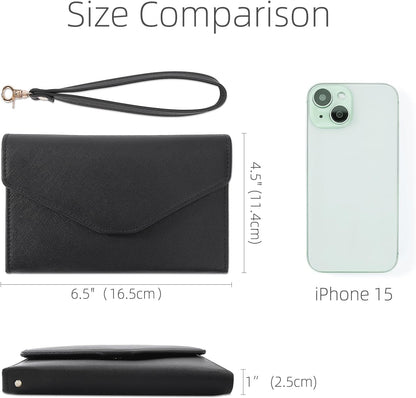 Passport Holder Women Travel Wallet (Ver.5) for Women Rfid Blocking Passport Cover Case Document Organizer Wrist Strap
