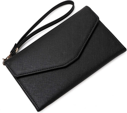 Passport Holder Women Travel Wallet (Ver.5) for Women Rfid Blocking Passport Cover Case Document Organizer Wrist Strap