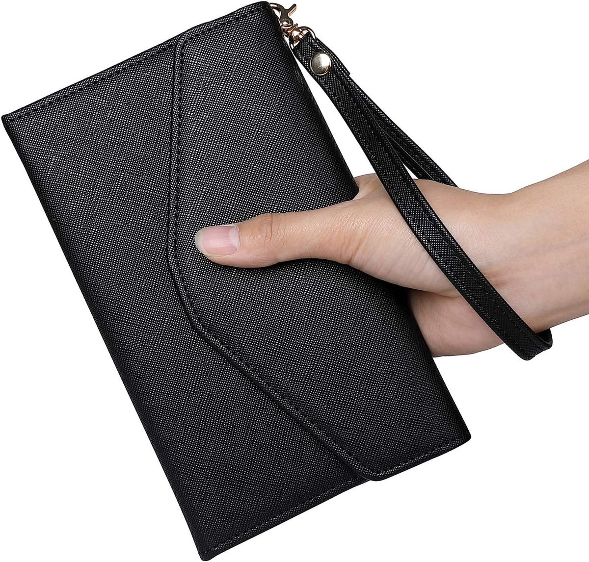 Passport Holder Women Travel Wallet (Ver.5) for Women Rfid Blocking Passport Cover Case Document Organizer Wrist Strap