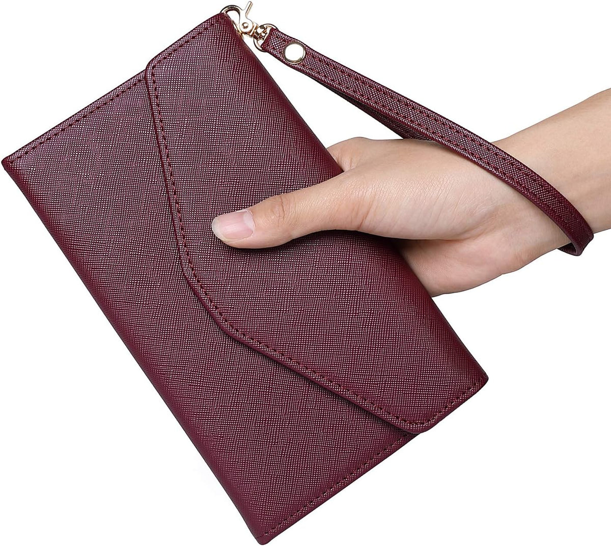 Passport Holder Women Travel Wallet (Ver.5) for Women Rfid Blocking Passport Cover Case Document Organizer Wrist Strap