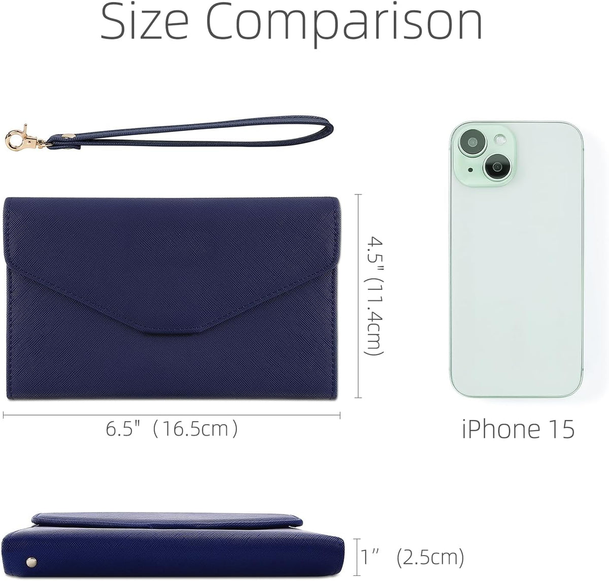 Passport Holder Women Travel Wallet (Ver.5) for Women Rfid Blocking Passport Cover Case Document Organizer Wrist Strap