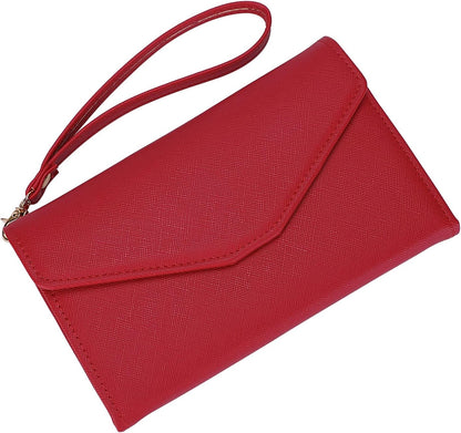 Passport Holder Women Travel Wallet (Ver.5) for Women Rfid Blocking Passport Cover Case Document Organizer Wrist Strap