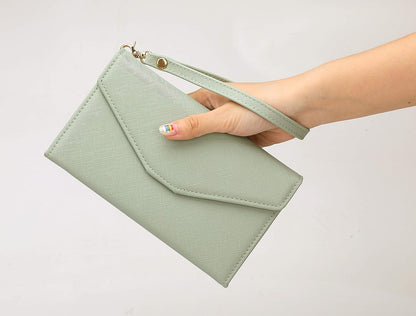 Passport Holder Women Travel Wallet (Ver.5) for Women Rfid Blocking Passport Cover Case Document Organizer Wrist Strap