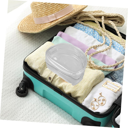 2pcs Travel Organizer Bag Spacious Storage for Bras Zipper Closure for Secure Travel for Women Transparent Design