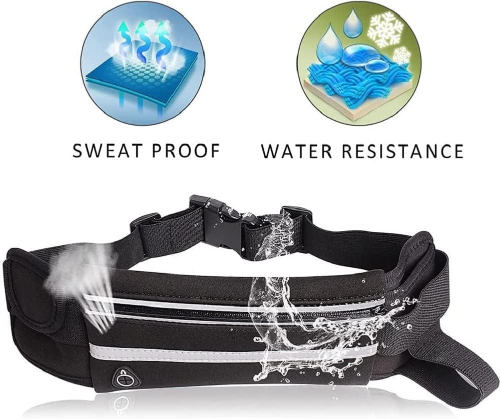 Travel Belt Money Waist Pack - Hidden Waterproof Anti Theft Passport Security Fanny Pouch Wallet for Running Men Women