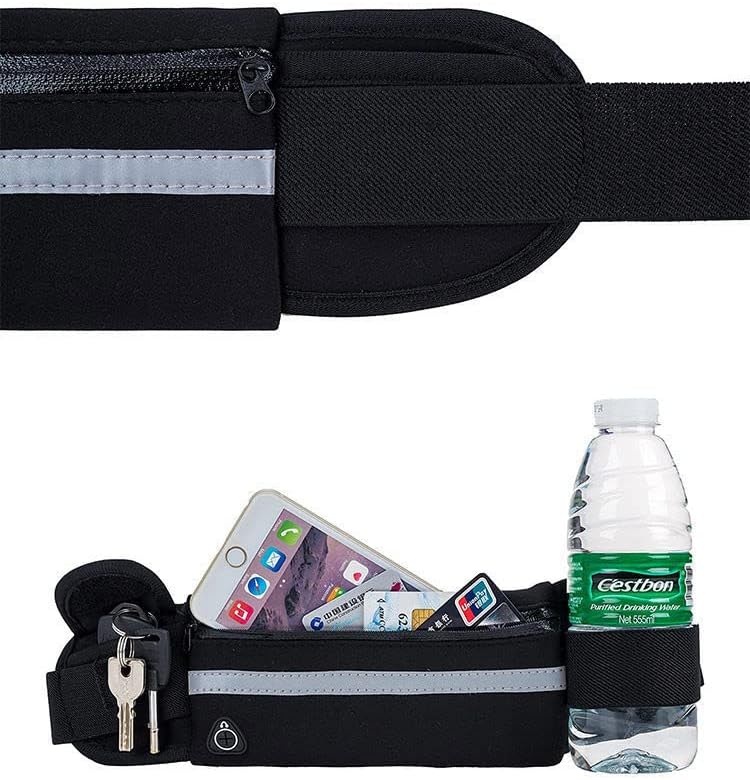 Travel Belt Money Waist Pack - Hidden Waterproof Anti Theft Passport Security Fanny Pouch Wallet for Running Men Women