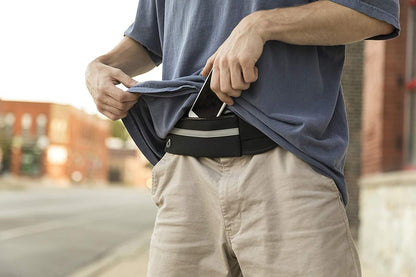 Travel Belt Money Waist Pack - Hidden Waterproof Anti Theft Passport Security Fanny Pouch Wallet for Running Men Women